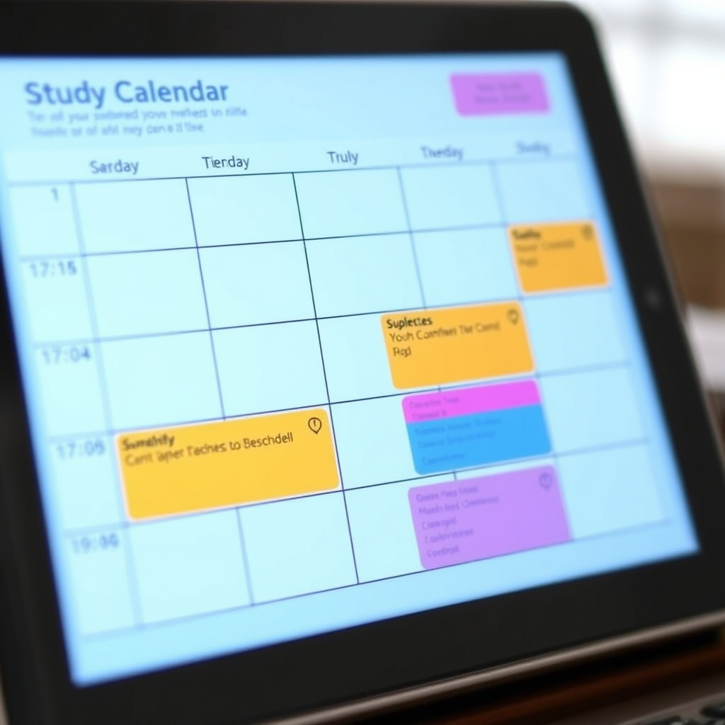 Creating an Effective Study Schedule